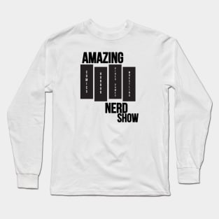 Amazing Nerd Show Black Flag Logo Long Sleeve T-Shirt